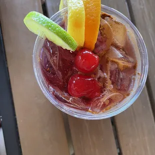 Sangria with cinnamon