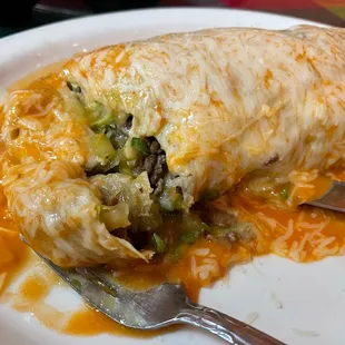 Wet Burrito with Carne Asada