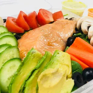 Salmon Salad with Homemade Dressing