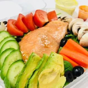 Salmon Salad with Homemade Dressing