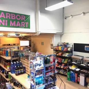 the inside of the store