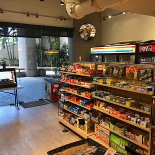 the inside of the store