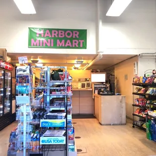 the inside of the store
