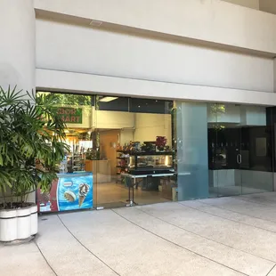 outside