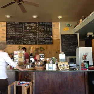 Great place to stop at! Eating a Caesar salad and frozen chocolate milkshake with 1 shot of espresso. All Great!