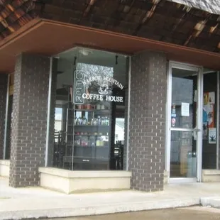 the front of the building