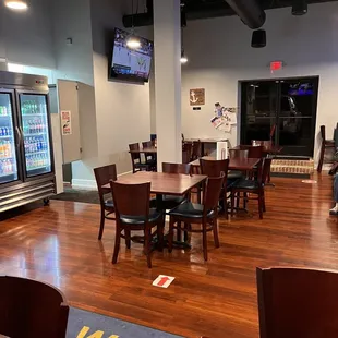 the inside of a restaurant