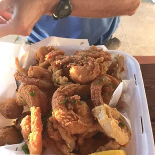 Fried shrimp basket