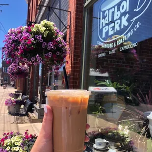 Piña Colada Latte with coconut &amp; pineapple