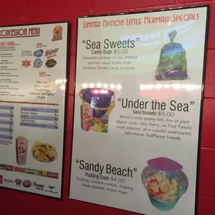 Very reasonable concession and cute snacks for the show!!