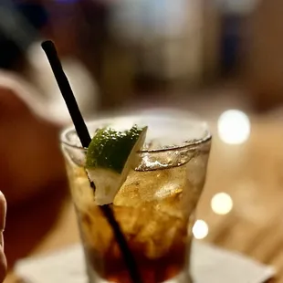 Bacardi and coke
