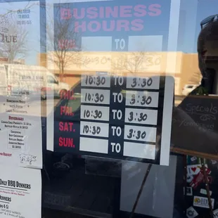Business Hours. Closed on Sunday &amp; Monday.