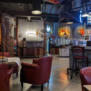 seating and bar area