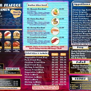 Harbor seafood Phoenix store update menu come soon