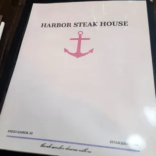 Dinner Menu