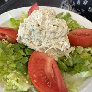 Chicken Salad Plate. Very tasty and large portion