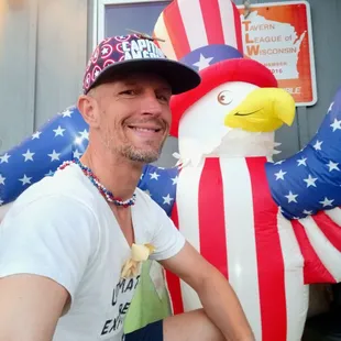 Street-side patriotism!