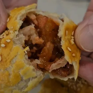 Crispy char siu bao