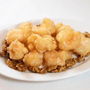 a plate of fried shrimp
