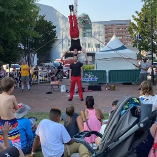 Traveling stuntman show