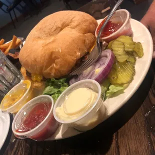 Huge tasty burger!