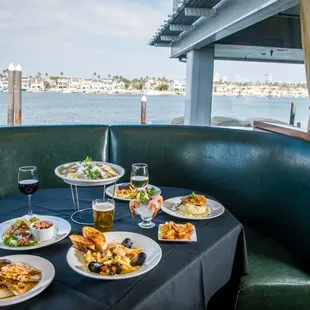 Waterfront dining.