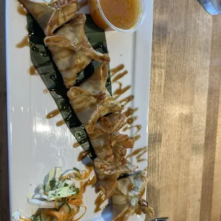 Grilled Artichoke Wontons