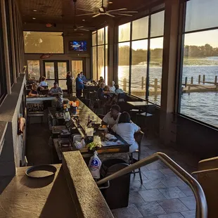 Downstairs indoor patio
