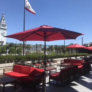 Enjoy dining or Happy Hour on our spacious patio!