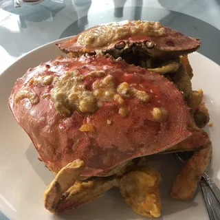 Stir-Fried Dungeness Crab with Ginger and Scallions