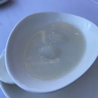 Black Sesame Mochi in Sweet Almond Soup
