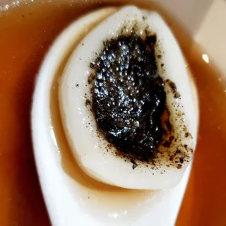 Black Sesame Mochi in Ginger Tea