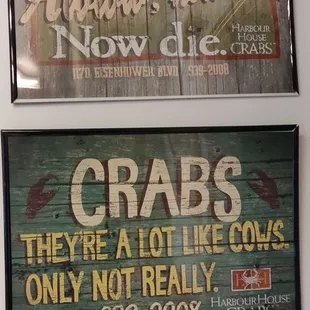 The wall art definitely made me smile.