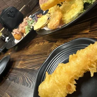 Tempura sampler tacoyaki