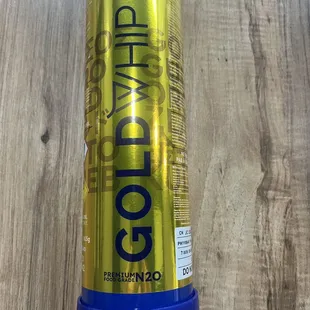 Gold Whip Nitrous. Cleanest nitrous on the market, great for baking