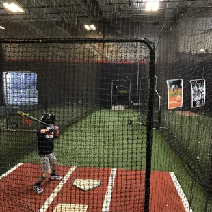 1 of 6 fully equipped hitting tunnels.