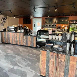 the counter area