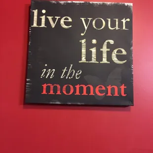 Cute sign in the girls bathroom