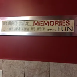 Cute signs in the Girls bathroom...