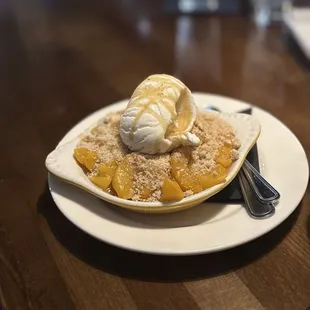 Peach cobbler