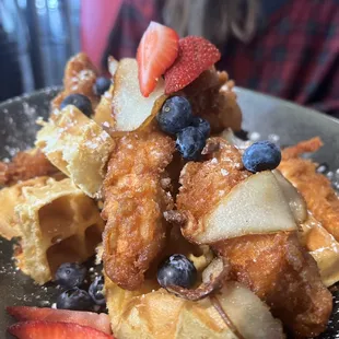 food, waffles