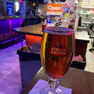 Real Stella Artois glasses