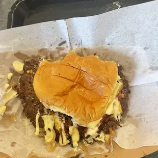 Wow!!! Double jalapeño bacon burger!!!