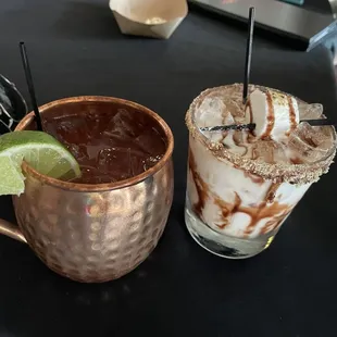 Blood Orange Mule, Smoked S'mores