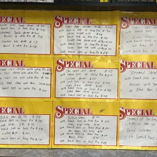 a display of special special items