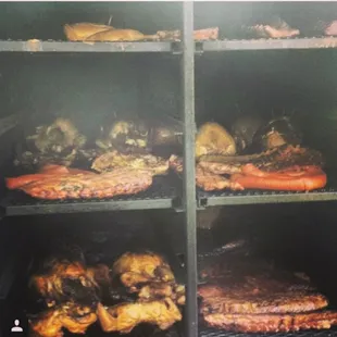 Chicken links sausage turkey legs ribs brisket