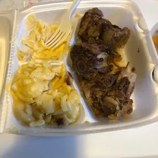 a tray of food