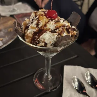 Chocolate Triffle was light and tasty
