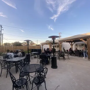 outside