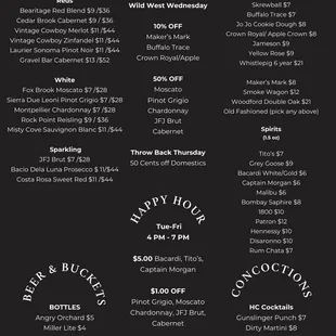 Drink Menu